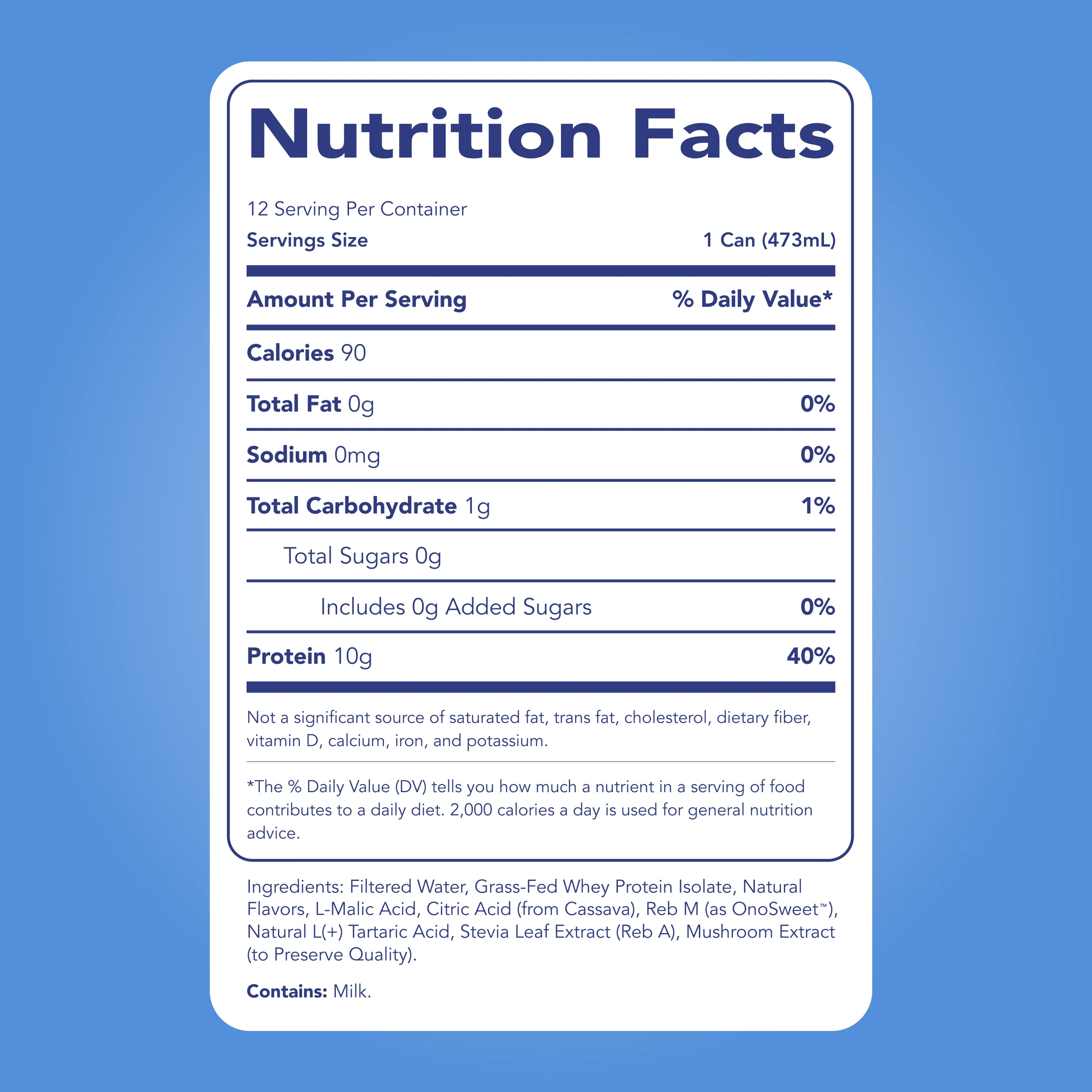 Clear Protein Water: Blue Razz (16 Oz. | 12 Pack) - Image 5