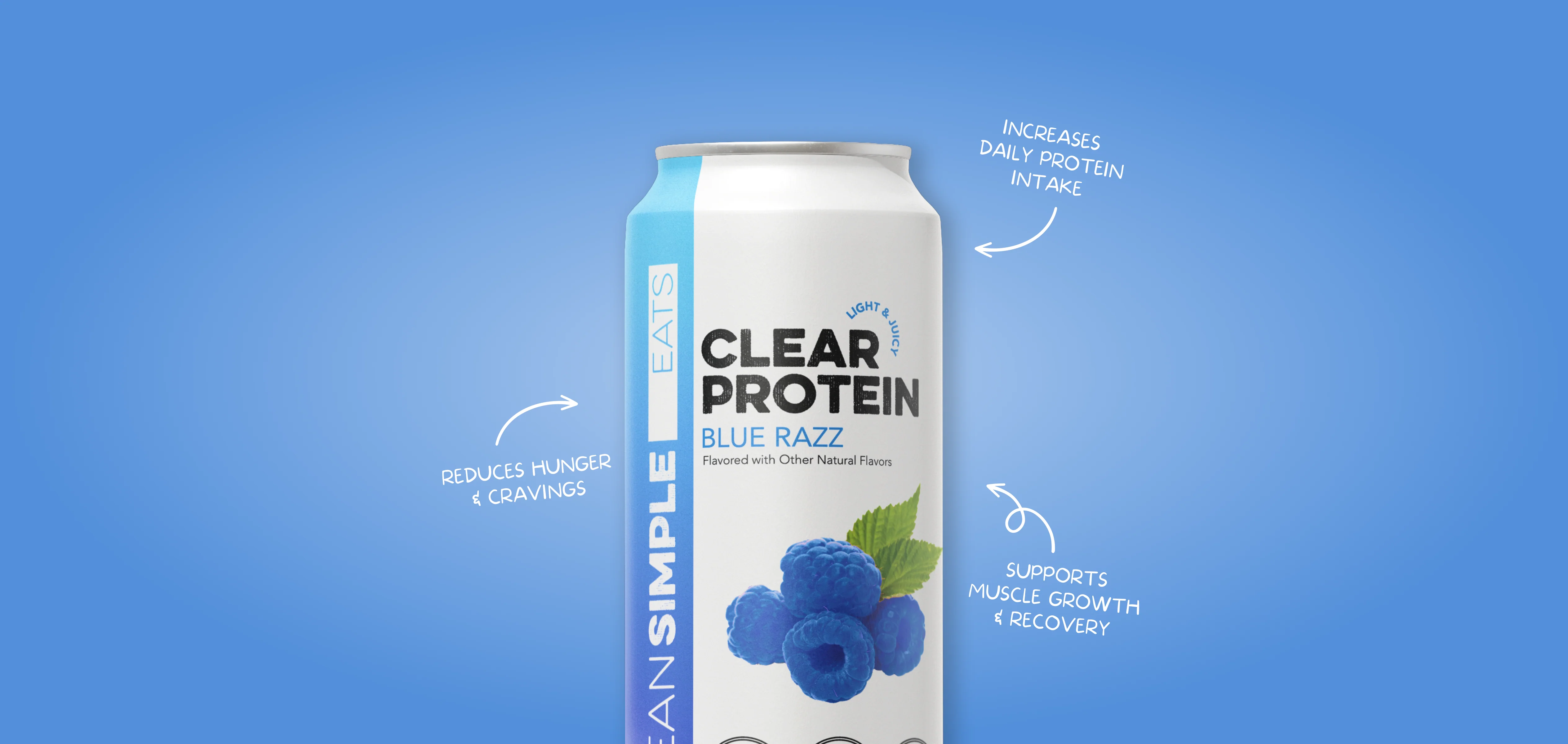 Clear Protein Water: Blue Razz (16 Oz. | 12 Pack) - Image 6