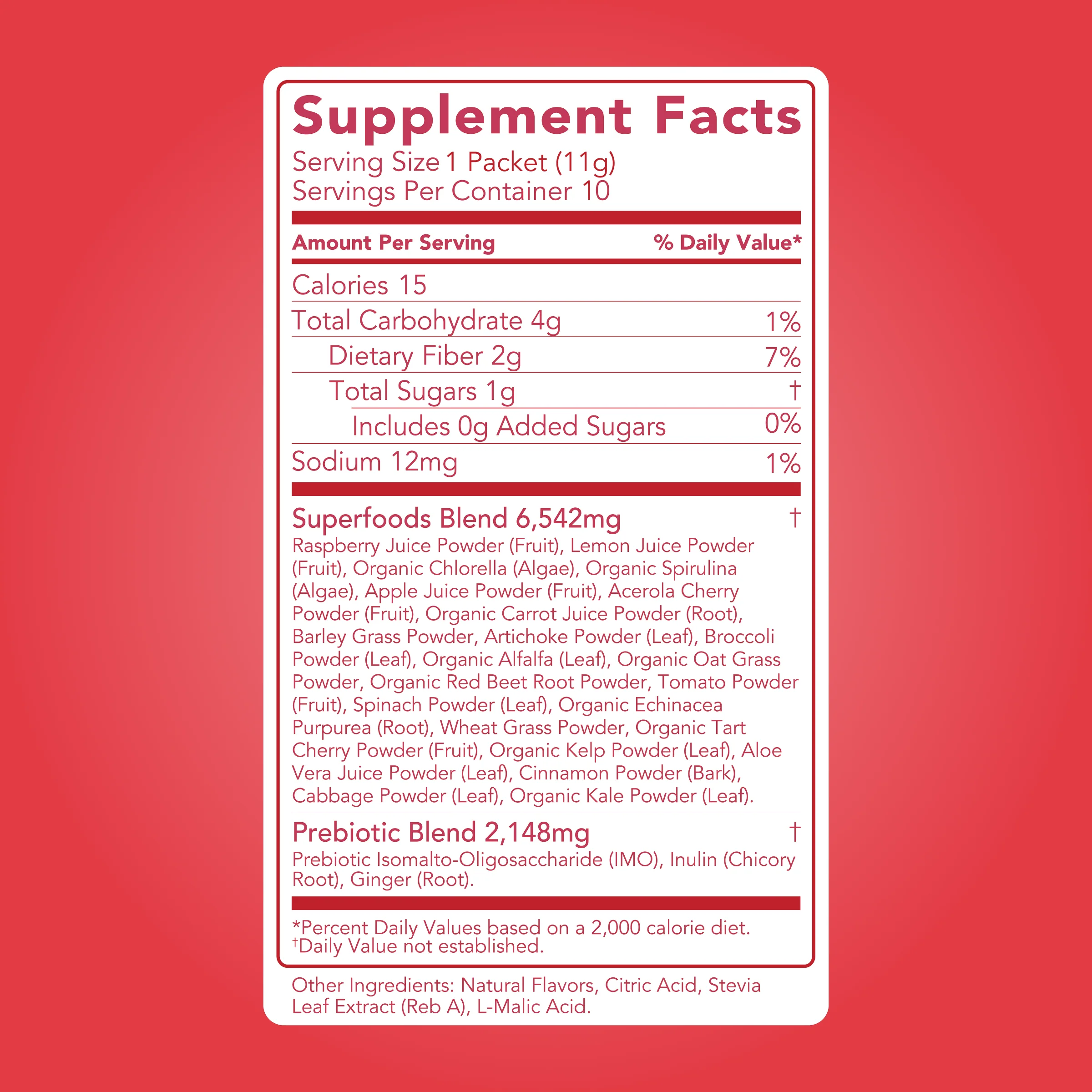 Greens: Cherry Limeade (10 Single Serving Stick Packs) - Image 5