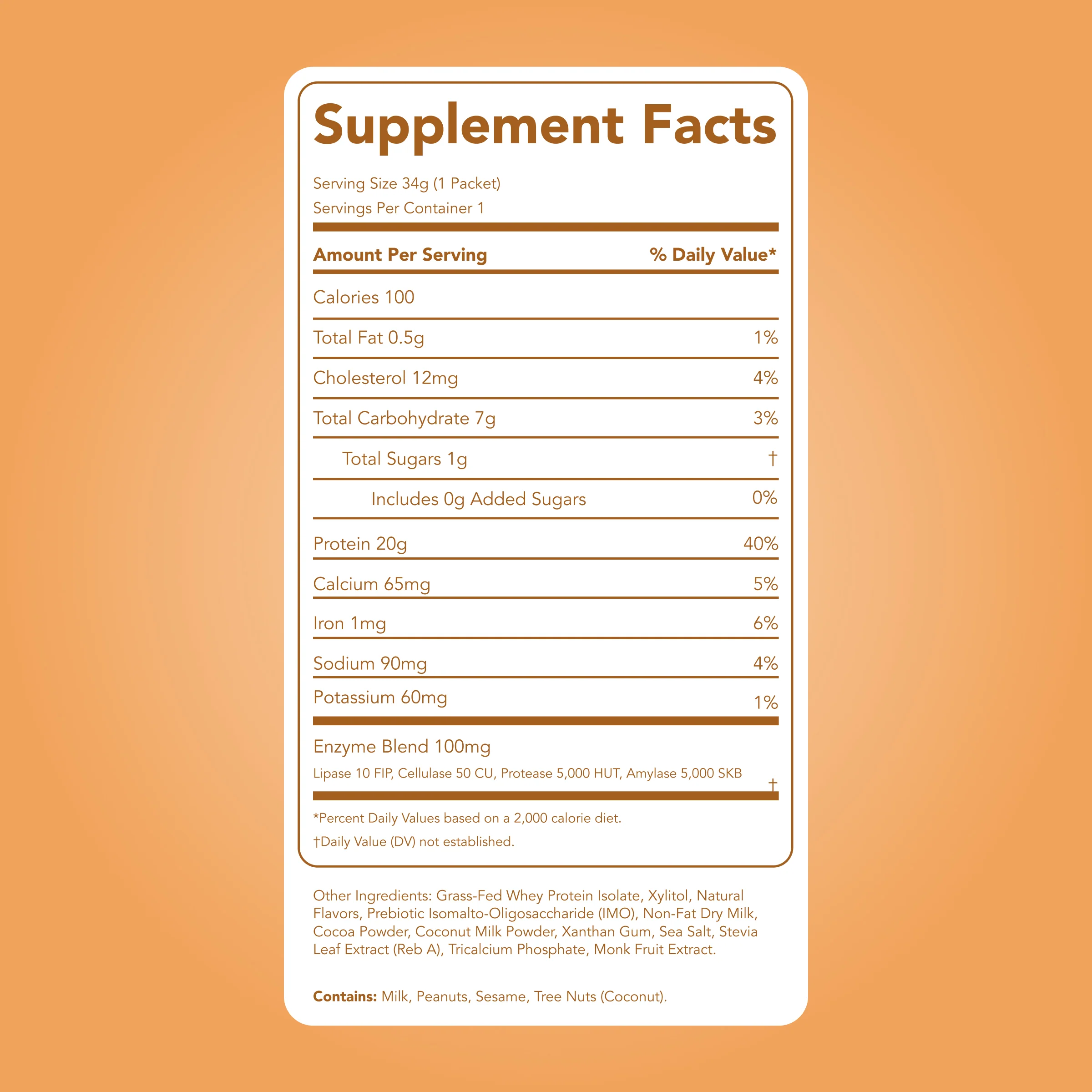 Protein Powder: Chocolate Peanut Butter (Single Serving Stick Pack Sample) - Image 5