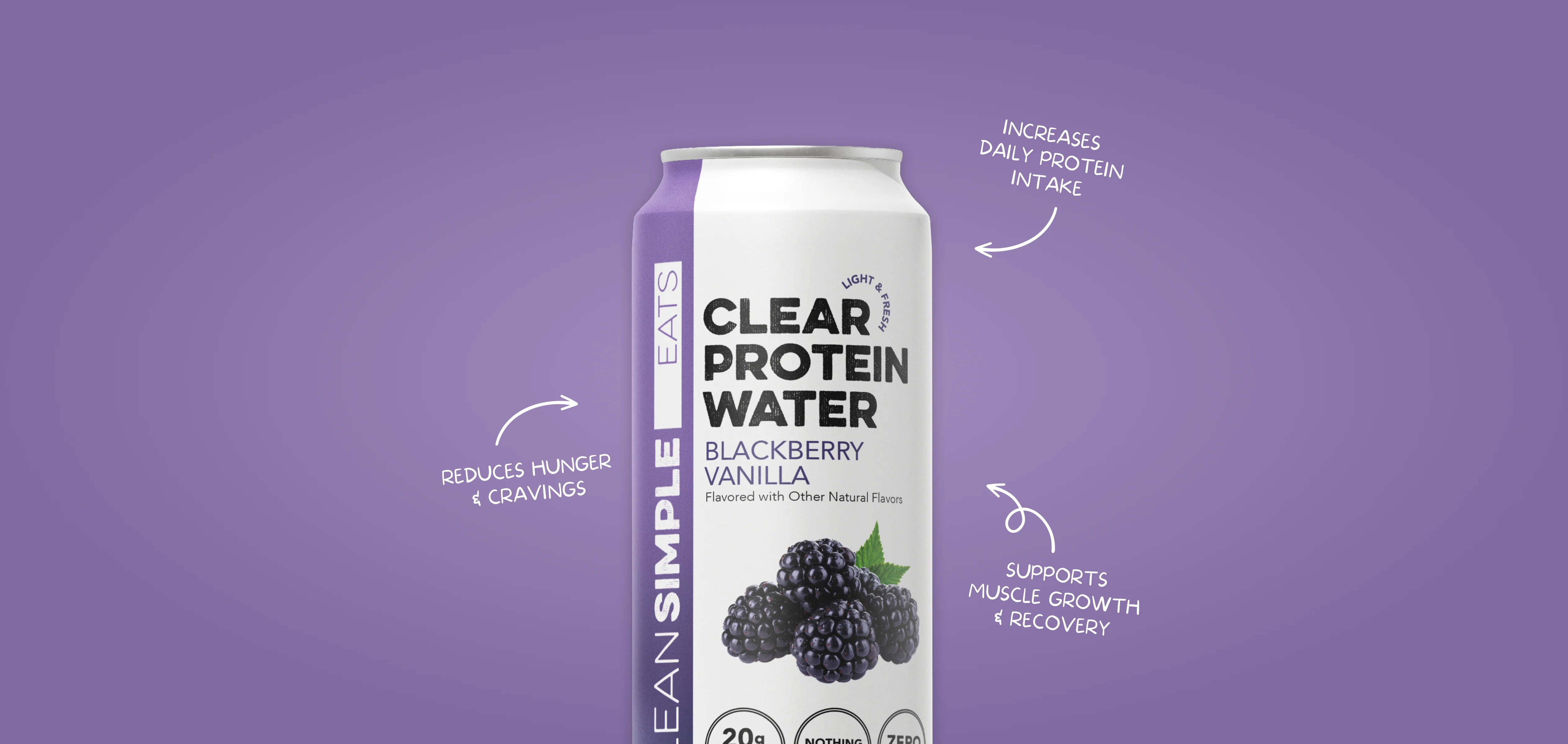 Clear Protein Water: Blackberry Vanilla (16 Oz. | 12 Pack) - Image 6