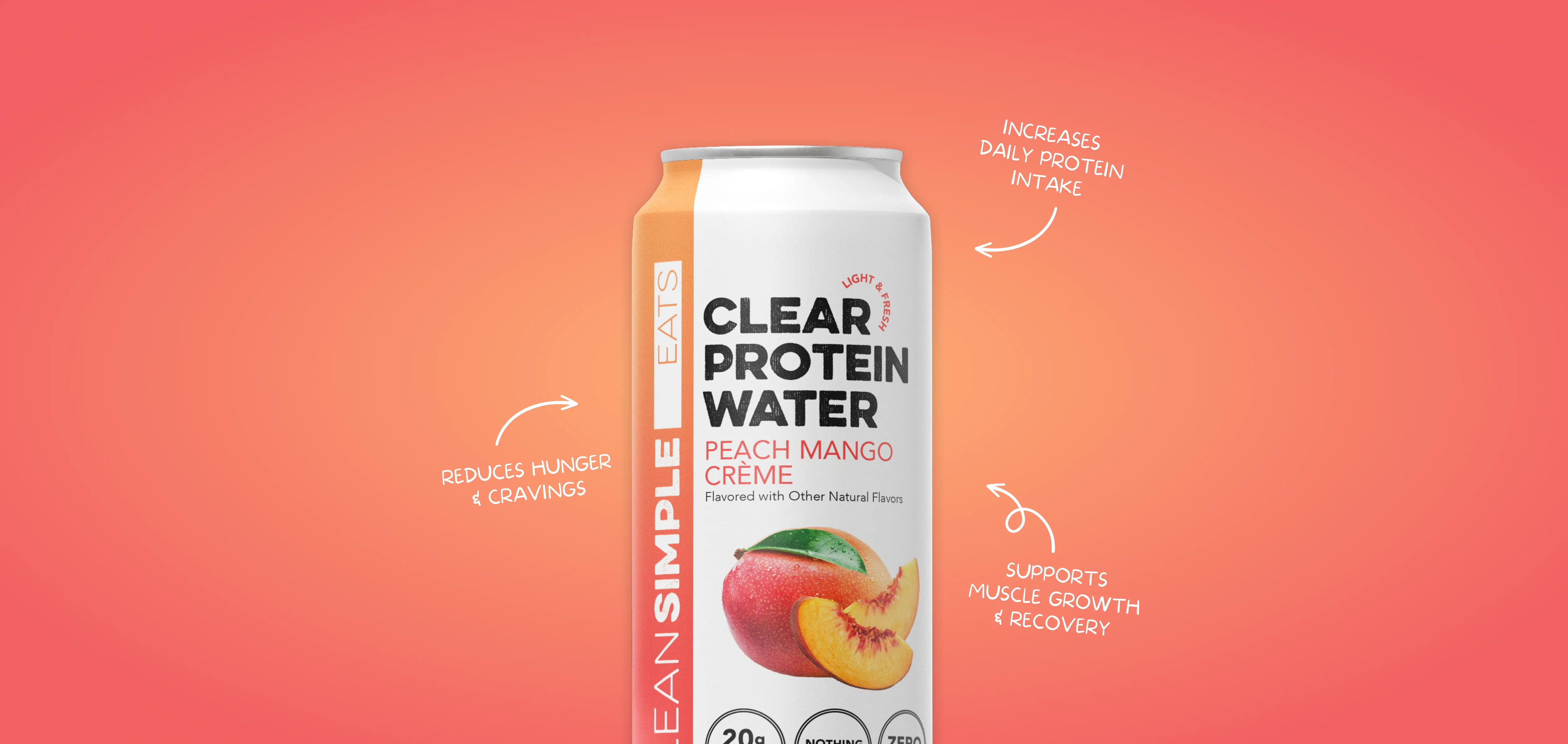 Clear Protein Water: Peach Mango Creme (16 Oz. | 12 Pack) - Image 6