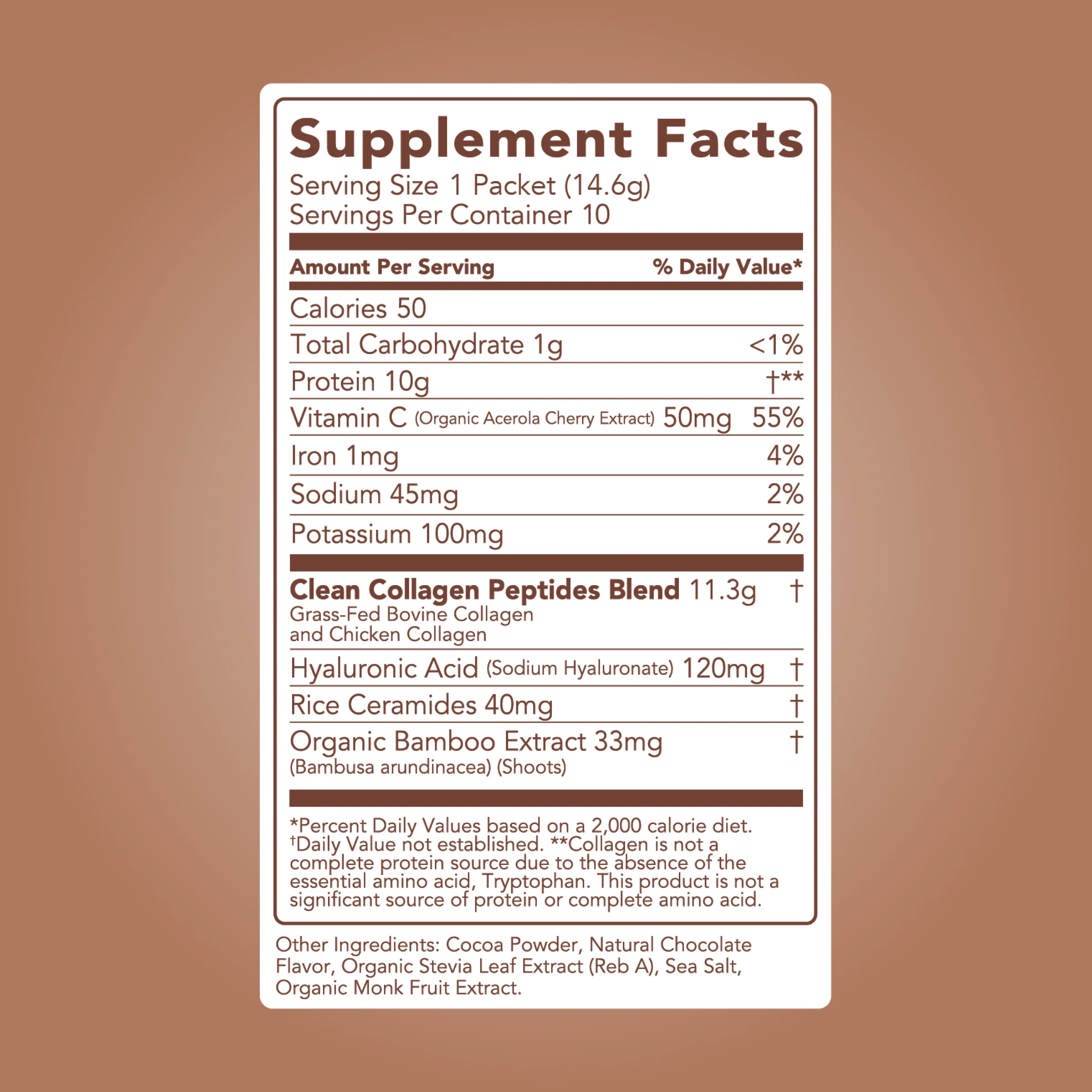 Collagen + Beauty Blend: Chocolate Silk (10 Single Serving Stick Pack) - Image 5