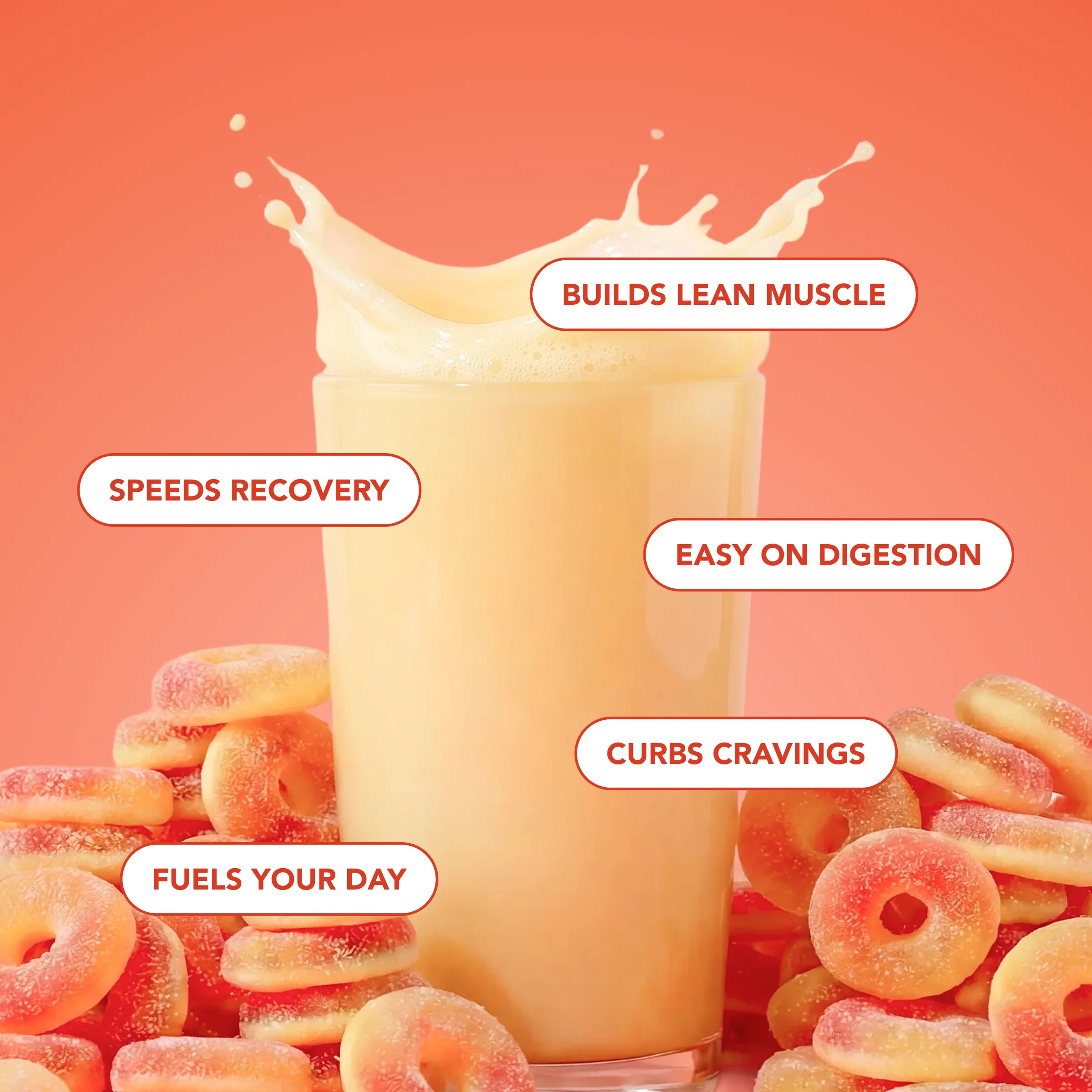Clear Protein Powder: Peachy Ring (20 Serving) - Image 4