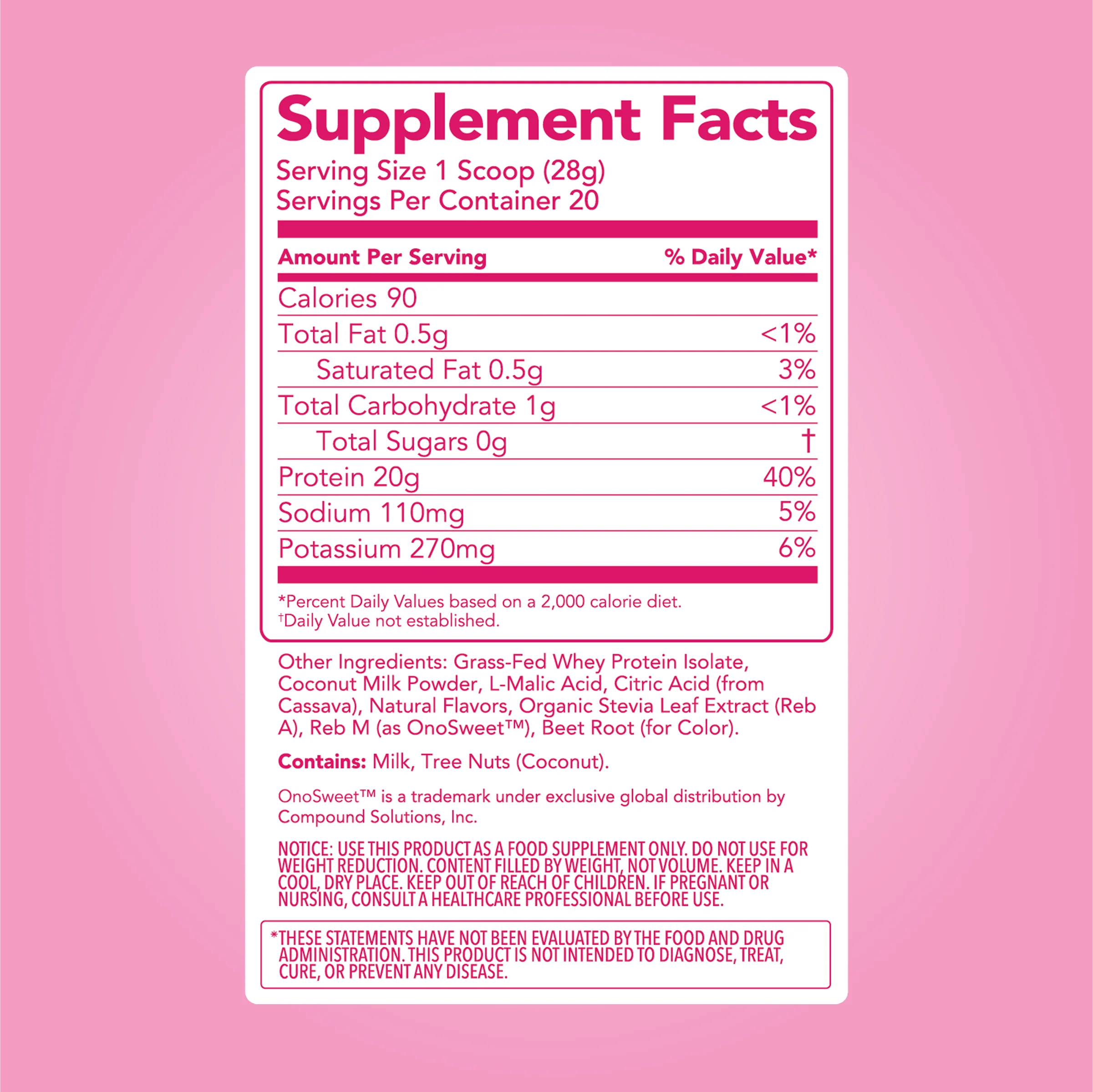 Clear Protein Powder: Pink Burst (20 Serving) - Image 6