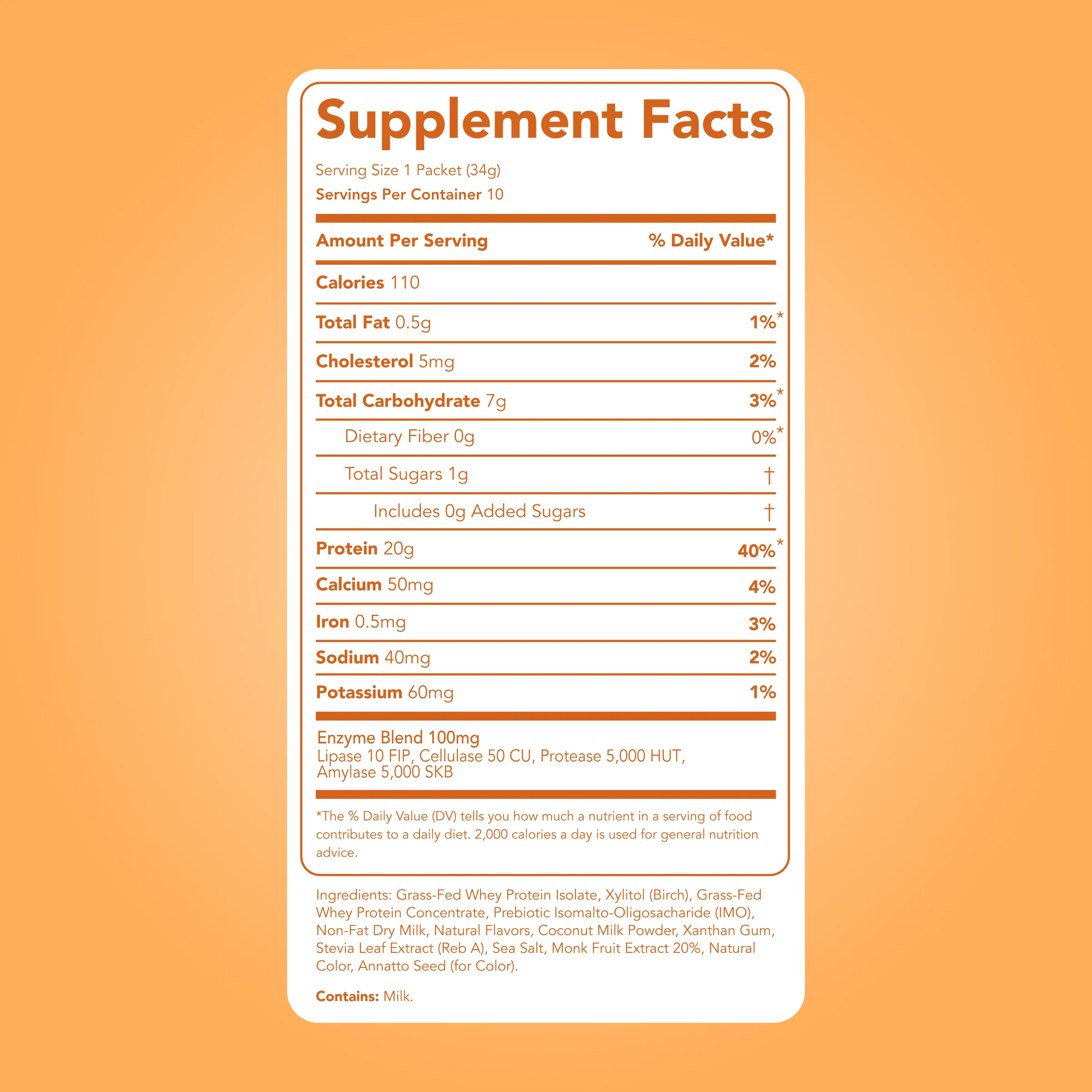 Protein Powder: Pumpkin Pie (10 Single Serving Stick Packs) - Image 5