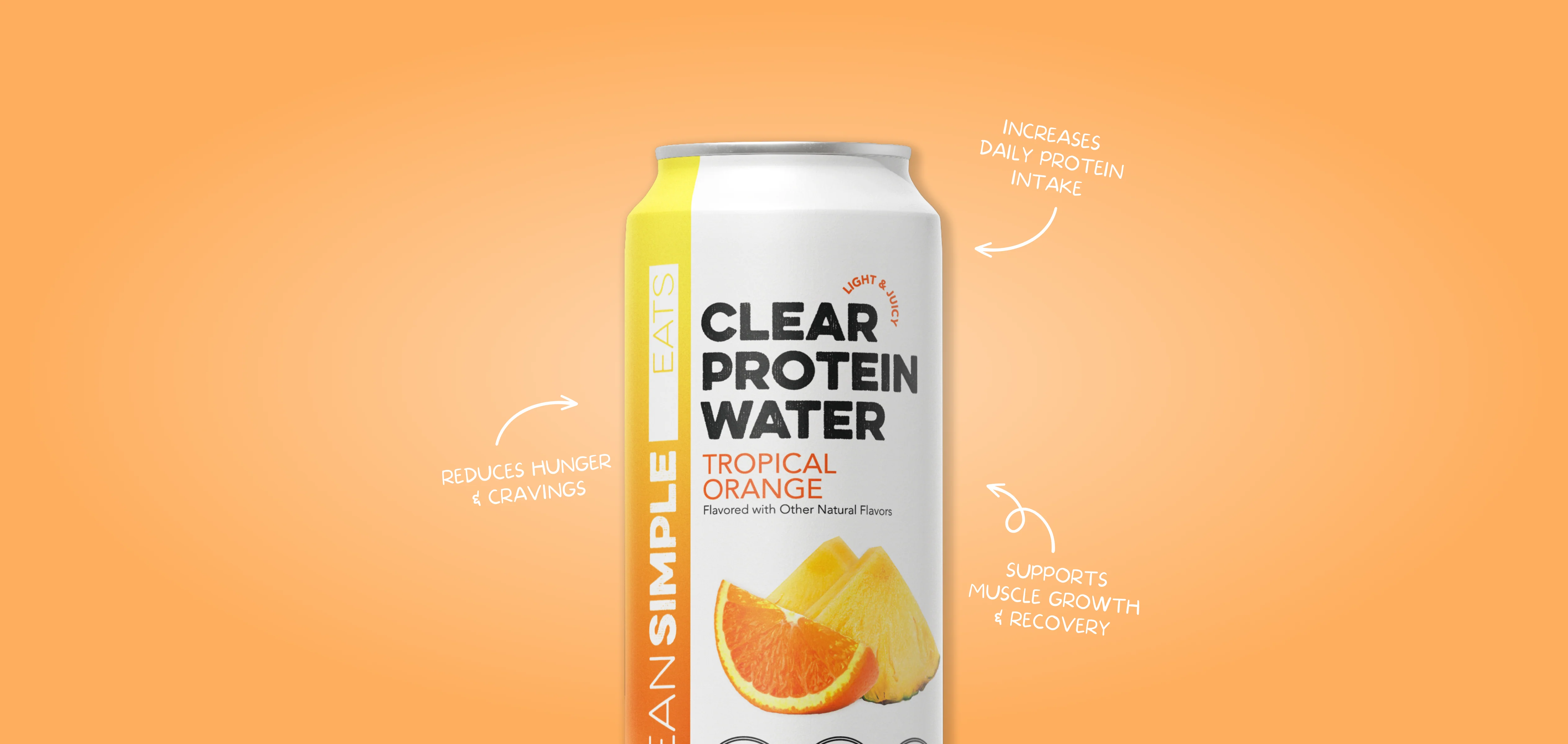 Clear Protein Water: Tropical Orange (16 Oz. | 12 Pack) - Image 6